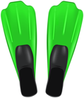 Green Diving Fins PNG Clipart