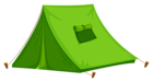 Green Tent PNG Clipart Picture