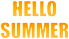 Hello Summer Orange PNG Clipart