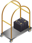 Hotel Luggage Cart Transparent Clip Art Image