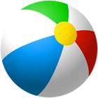 Inflatable Beach Ball PNG Clip Art Image