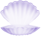 Open Clam Shell Violet PNG Transparent Clipart