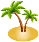 Palms and Sand Transparent PNG Clip Art Image