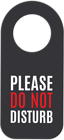 Please Do Not Disturb Label PNG Image