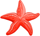 Red Starfish PNG Transparent Clipart