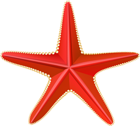 Red Starfish Transparent Clip Art PNG Image