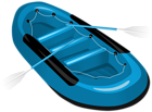 Rubber Boat Blue PNG Transparent Clipart