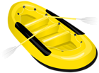 Rubber Boat Yellow PNG Transparent Clipart