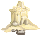 Sand Castle PNG Clipart Image