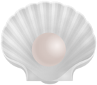 Seashell with Pearl PNG Transparent Clipart