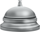 Silver Reception Bell PNG Clipart