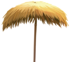 Straw Beach Umbrella PNG Clip Art Image