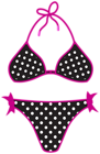 Swimsuit Bikini Black PNG Clipart