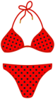Swimsuit Bikini Red PNG Clipart
