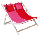 Transparent Beach Double Lounge Chair Clipart