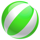 Transparent Green Beach Ball PNG Clipart