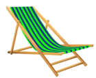 Transparent Green Beach Lounge Chair PNG Clipart