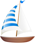 Wooden Sailboat PNG Clipart