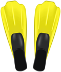 Yellow Diving Fins PNG Clipart