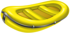 Yellow Rubber Boat PNG Clip Art Image