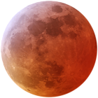 Red Moon PNG Clip Art Image