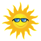 Sun with Sunglasses Transparent Picture.png