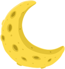 Yellow Moon Cartoon PNG Clipart