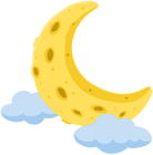 Yellow Moon PNG Clipart