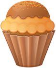 Brown Cupcake PNG Clip Art Image