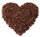Chocolate Curls Heart PNG Picture