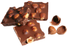 Chocolate with Hazelnuts PNG Picture