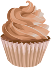 Cupcake Brown Topping PNG Clipart