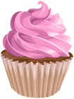 Cupcake Pink Topping PNG Clipart