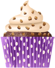 Cupcake Purple PNG Transparent Clipart