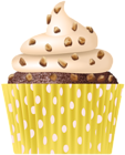 Cupcake Yellow PNG Transparent Clipart