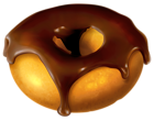 Donut with Chocolate PNG Clipart Picture