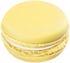French Macaron Yellow PNG Clipart