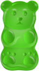 Green Gummy Bear PNG Clipart
