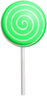 Green Swirl Lollipop PNG Clip Art Image