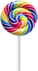 Multicolor Swirl Lollipop Transparent Clip Art