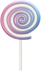 Pink Blue Swirl Lollipop PNG Clipart