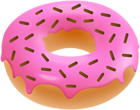 Pink Cream Donut PNG Clipart