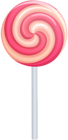 Pink Swirl Lollipop PNG Clip Art Image