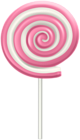 Pink Swirl Lollipop PNG Clipart