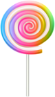 Rainbow Swirl Lollipop PNG Clipart