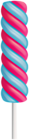 Swirl Pink Blue Lollipop PNG Clipart