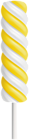 Swirl Yellow Lollipop PNG Clipart