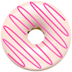 White Donut PNG Transparent Clip Art Image