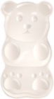 White Gummy Bear PNG Clipart