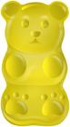 Yellow Gummy Bear PNG Clipart
